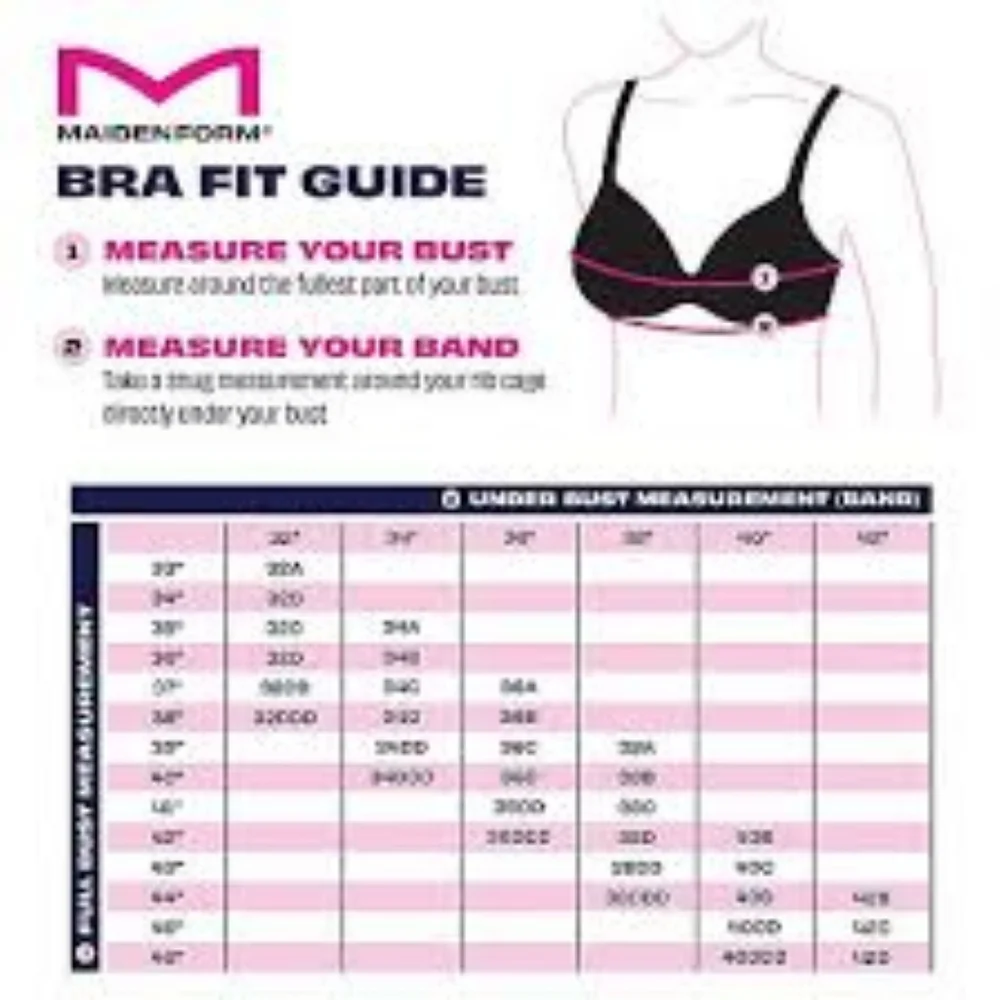 38B Maidenform Push Up & In Demi UW Bra Galaxy Blue - Picture 2 of 6